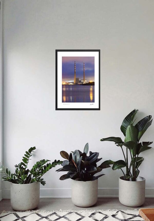 Poolbeg Chimneys at night - Image 4