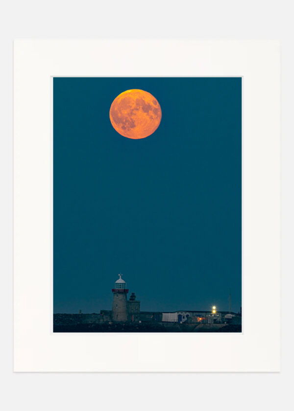 Moon over Howth Lighthouse - Image 7