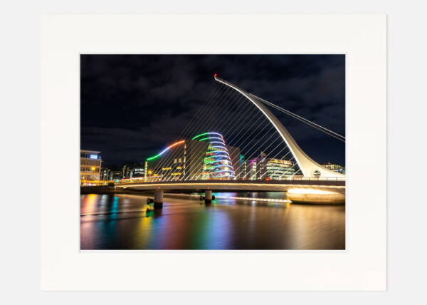 Samuel Beckett Bridge at night - Image 7