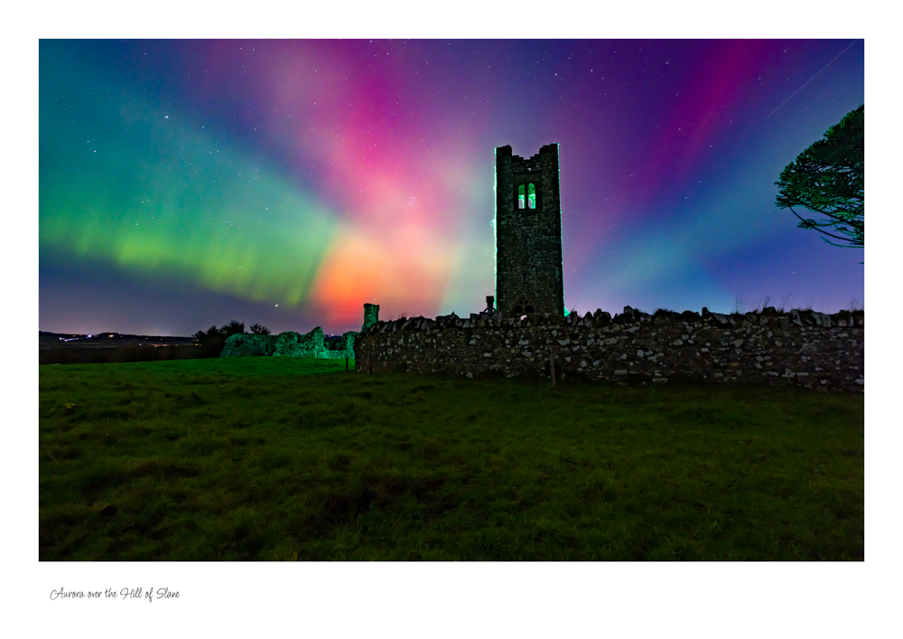 Aurora over the Hill of Slane Aurora over the Hill of Slane